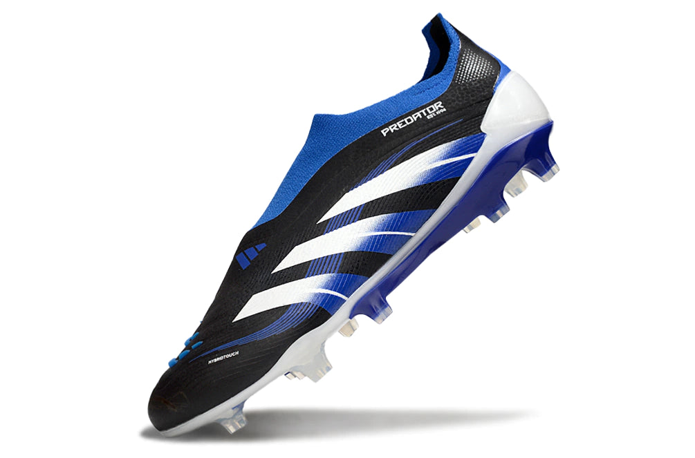 Chuteira Adidas Predator Elite 25 Laceless Campo - Preto/Azul
