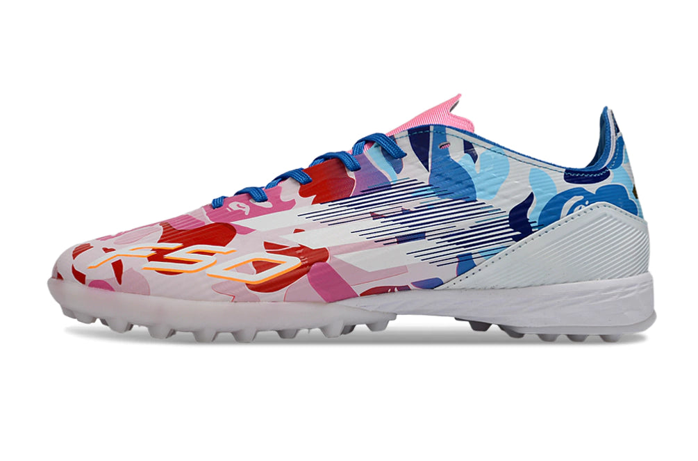 Chuteira Adidas X F50 Pro Society - Branco/Rosa