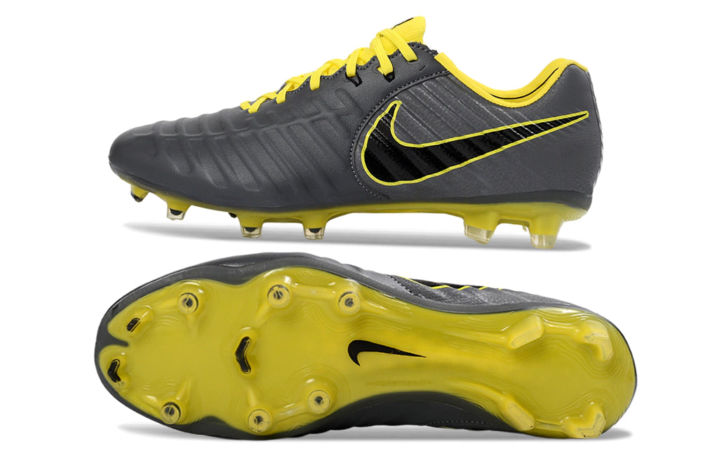 Chuteira Nike Tiempo Legend 7 Elite FG - Cinza/Amarelo