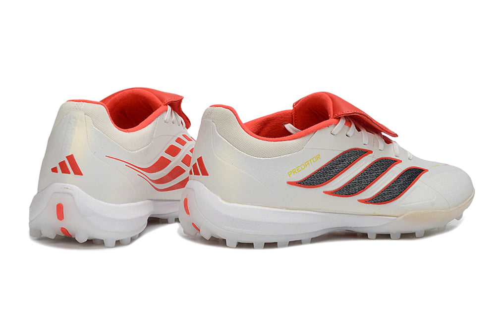 Chuteira Adidas Predator Tongue 26 Society - Branco/Vermelho