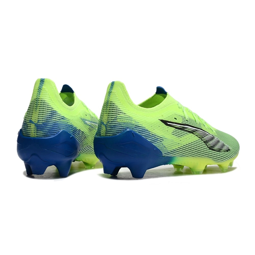 Chuteira Puma Ultra 5 Campo FG - Verde/Azul