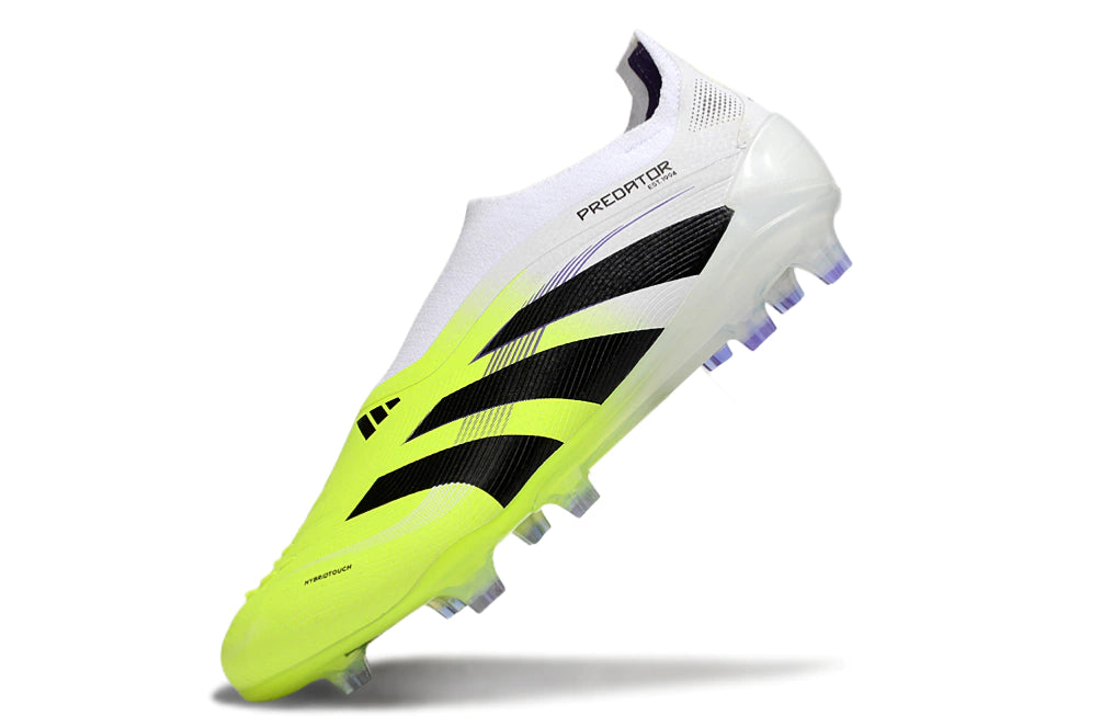 Chuteira Adidas Predator Elite 25 Laceless Campo - Branco/Verde