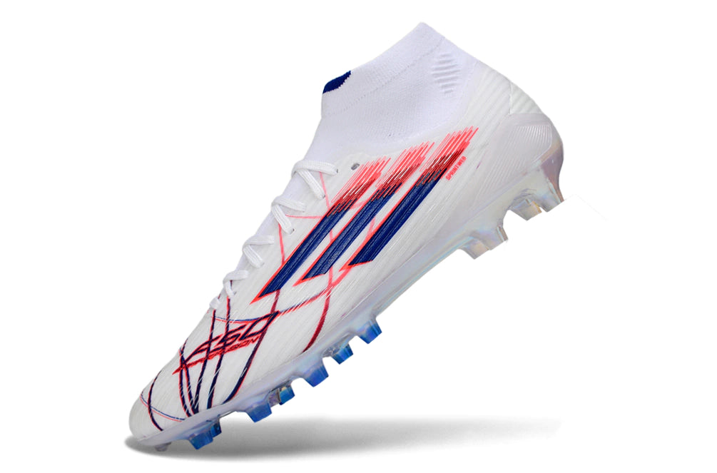 Chuteira Adidas F50 Elite Mid Campo - Branco/Vermelho