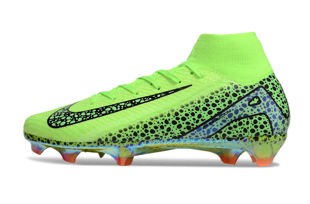 Chuteira Nike Air Zoom Mercurial Superfly 10 Elite Campo - Verde/Preto