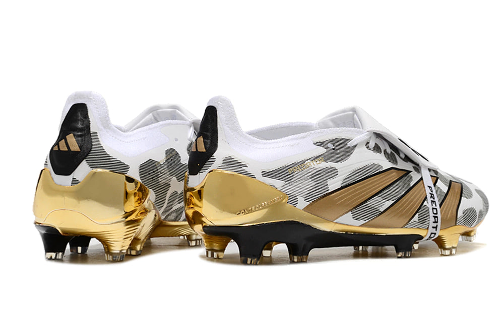 Chuteira Adidas Predator Elite Campo FG - Preto/Dourado
