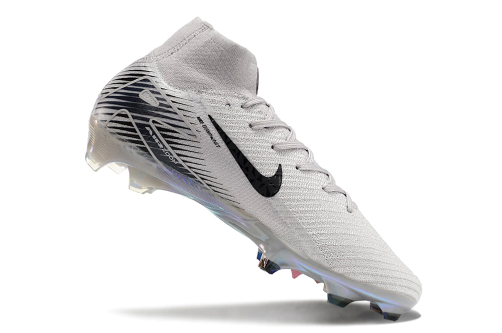Chuteira Nike Mercurial Superfly 10 Elite Campo - Cinza/Preto/Azul