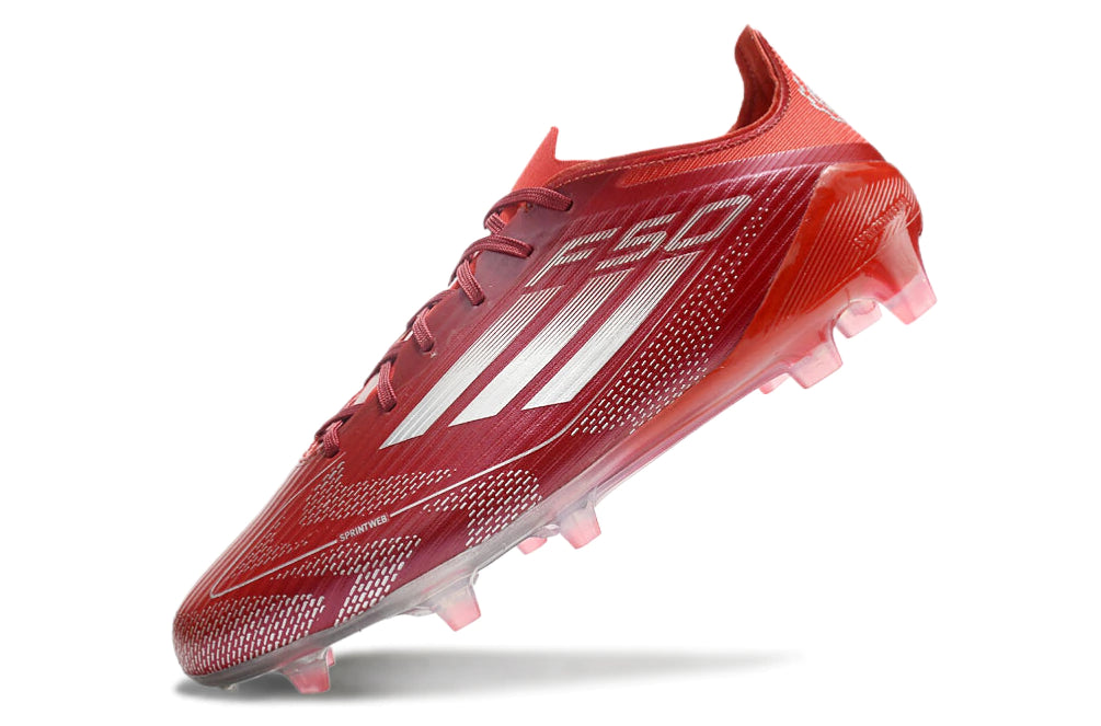Chuteira Adidas F50 X Campo - Vermelho/Prata
