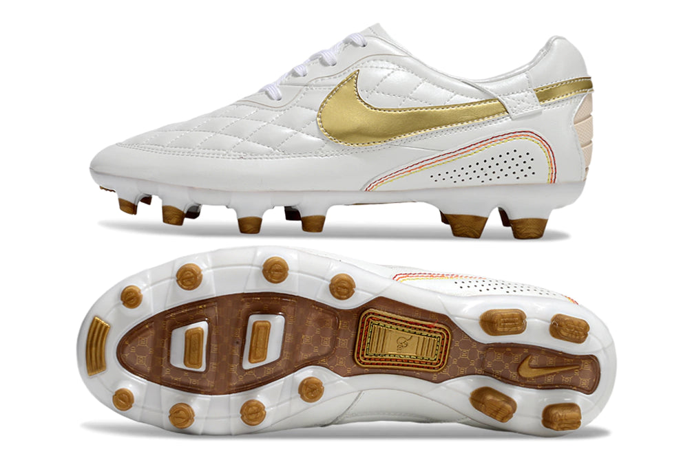 Chuteira Nike Tiempo Legend 10R Elite Campo - Branco