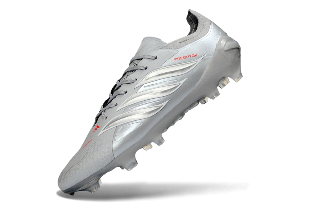 Chuteira Adidas Predator Elite 26 Campo FG - Prata