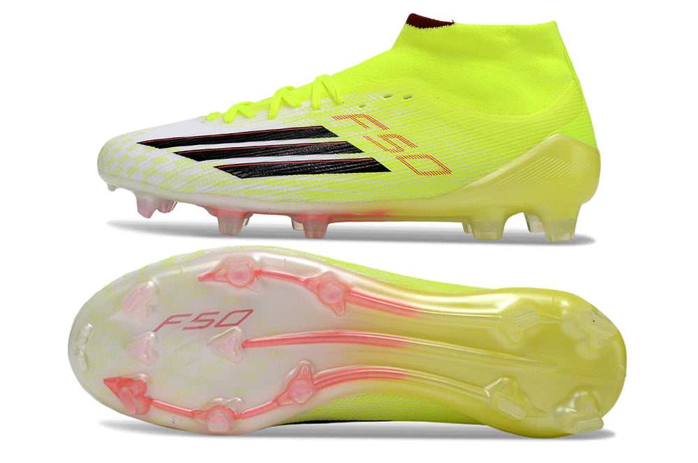 Chuteira Adidas F50 Elite Mid Campo - Amarelo