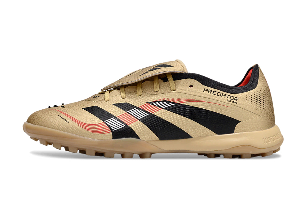 Chuteira Adidas Predator Tongue Elite 25 Society - Marrom/Preto