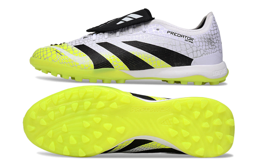 Chuteira Adidas Predator Tongue Elite 25 Society - Branco/Verde