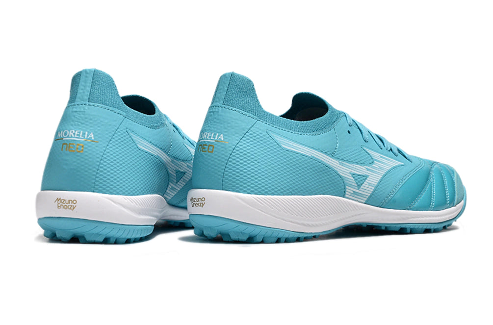 Chuteira Miuzno Morelia Neo Sala β Society - Azul/Branco