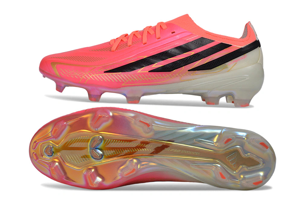 Chuteira Adidas F50 Hyperfast Eltie FG - Rosa