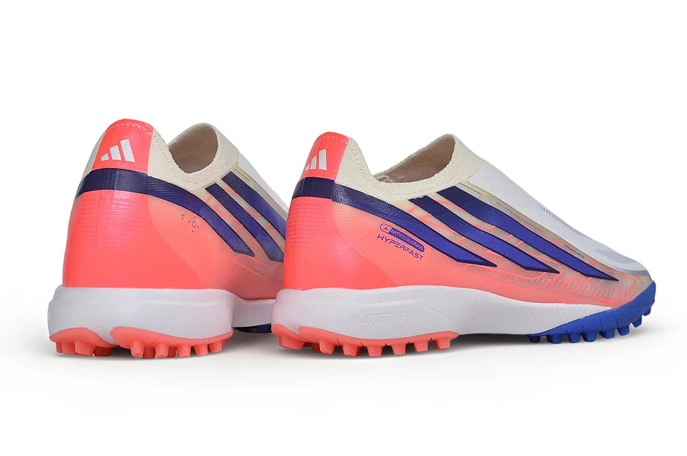 Chuteira Adidas F50 Hyperfast Laceless TF - Branco