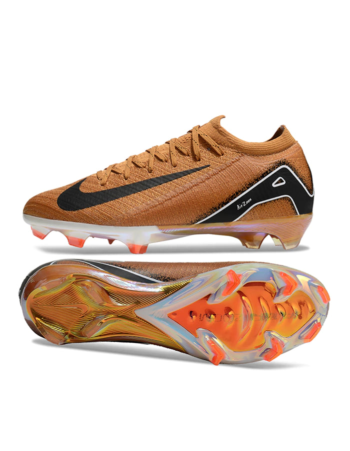 Chuteira Nike Air Zoom Mercurial Vapor 16 Elite FG - Marrom/Preto