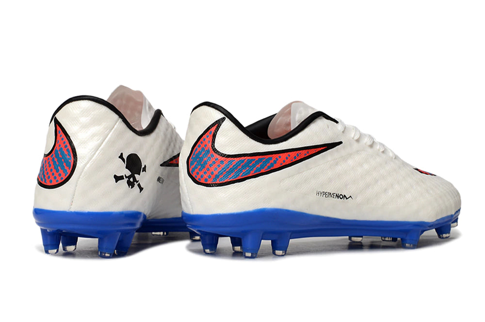 Chuteira Nike Hypervenom Phantom FG - Branco/Azul