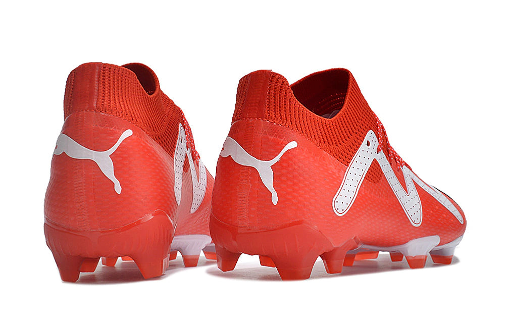 Chuteira Puma Future Ultimate FG - Vermelho/Branco