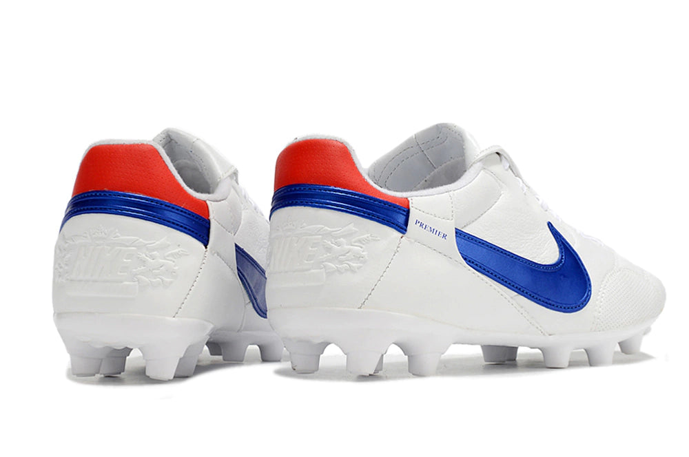 Chuteira Nike Premier 3 FG - Branco/Azul