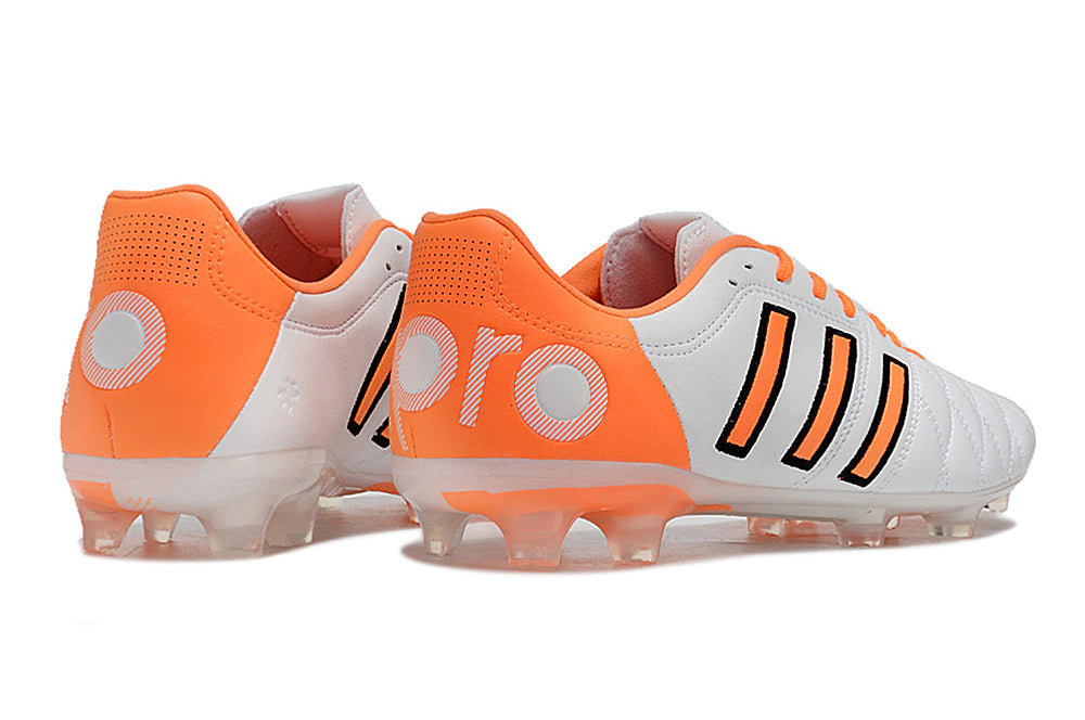 Chuteira Adidas Adipure 11Pro Campo FG - Branco/Laranja