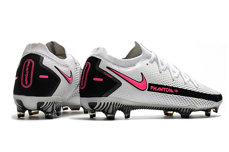 Chuteira Nike Campo Phantom GT 2 Elite FG - Branco/Rosa
