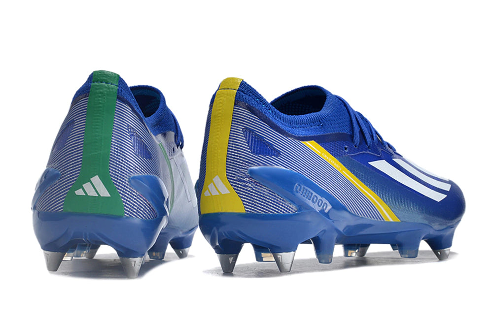 Chuteira Adidas X CrazyFast.1 SG - Azul/Branco