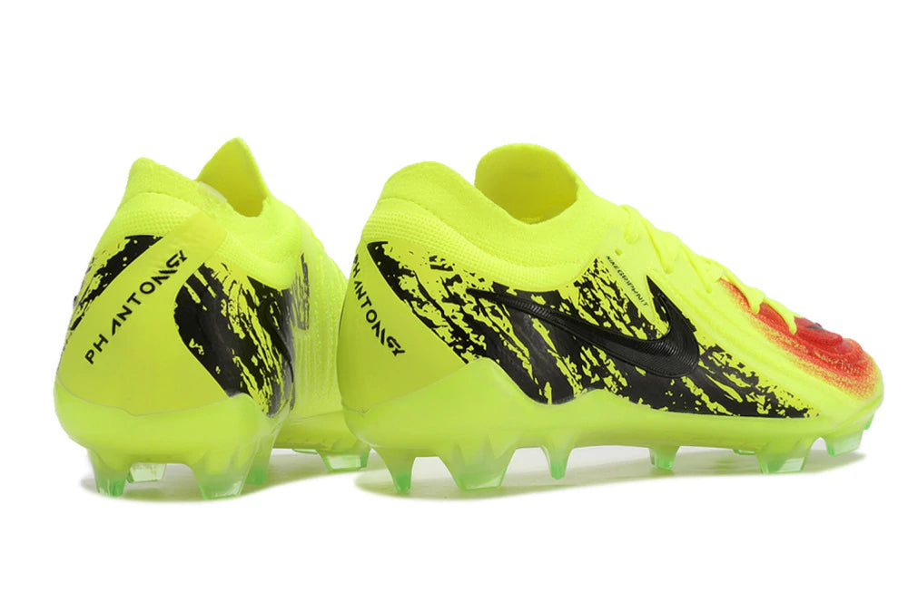 Chuteira Nike Campo Phantom GX2 Elite Campo FG - Amarelo/Preto/Vermelho