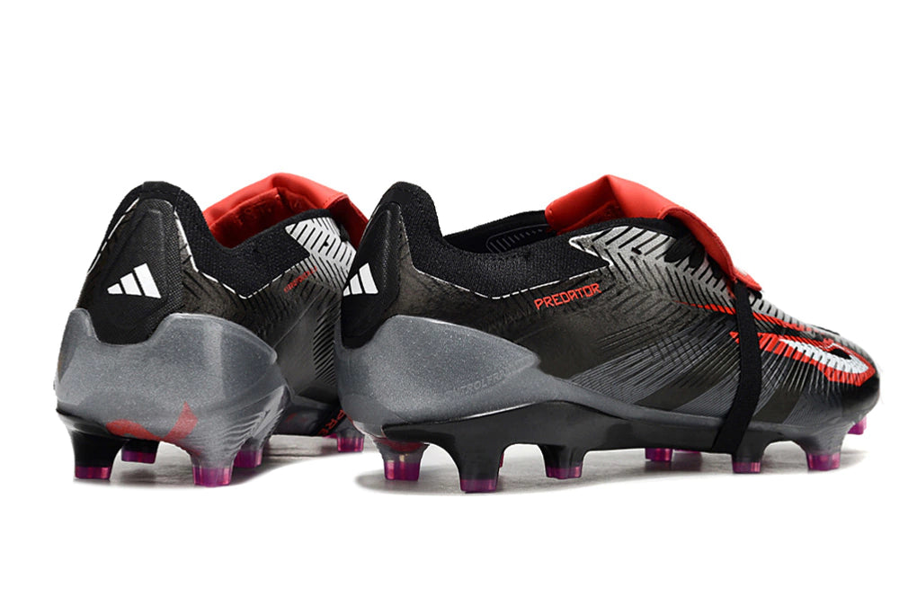 Chuteira Adidas Predstrike Elite Campo - Preto/Branco/Vermelho