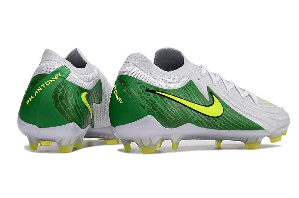 Chuteira Nike Campo Phantom GX2 Elite Campo FG - Branco/Verde