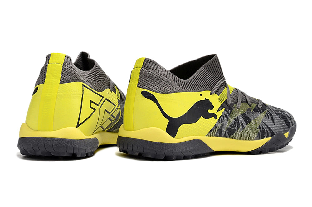 Chuteira Puma Future 7 Match Society - Cinza/Amarelo