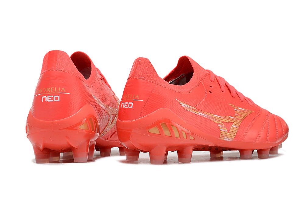 Chuteira Mizuno Morelia Neo 3 Campo FG - Vermelho