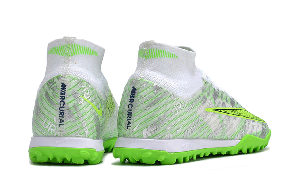 Chuteira Nike Mercurial Superfly 9 Elite Society - Branco/Verde