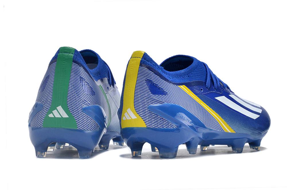 Chuteira Adidas X CrazyFast.1 FG - Azul/Branco