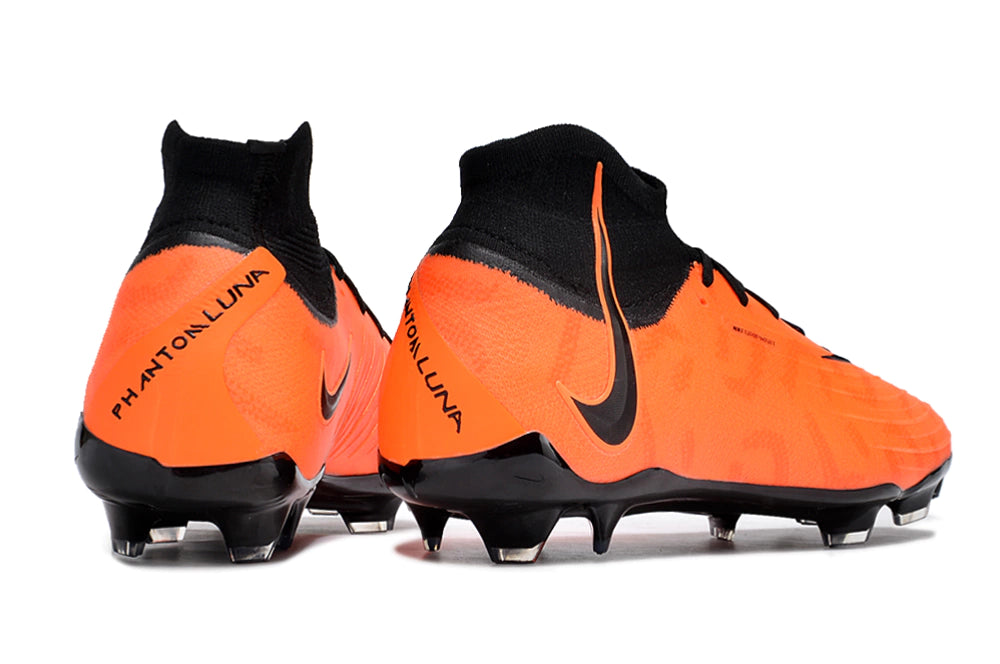 Chuteira Nike Phantom Luna Elite Campo FG - Laranja/Preto