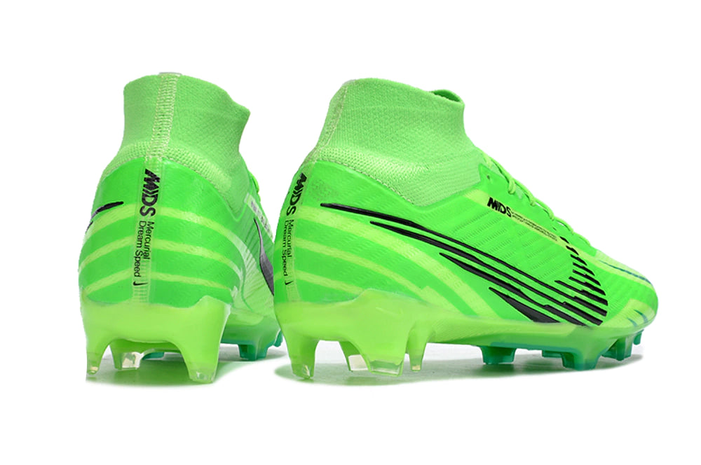 Chuteira Nike Air Zoom Mercurial Superfly 9 Elite Campo - Verde/Preto