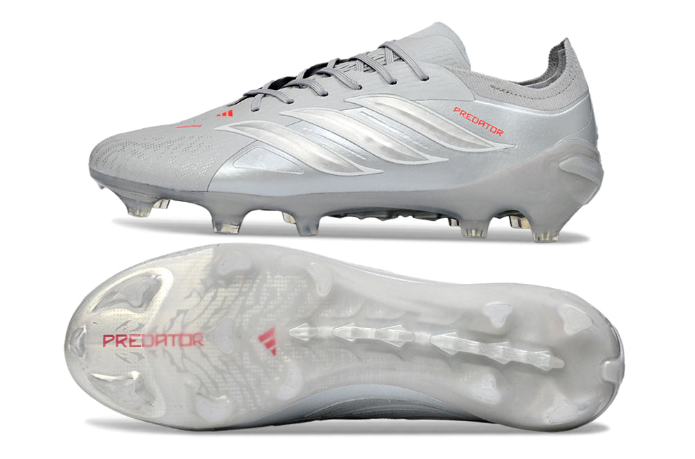 Chuteira Adidas Predator Elite 26 Campo FG - Prata