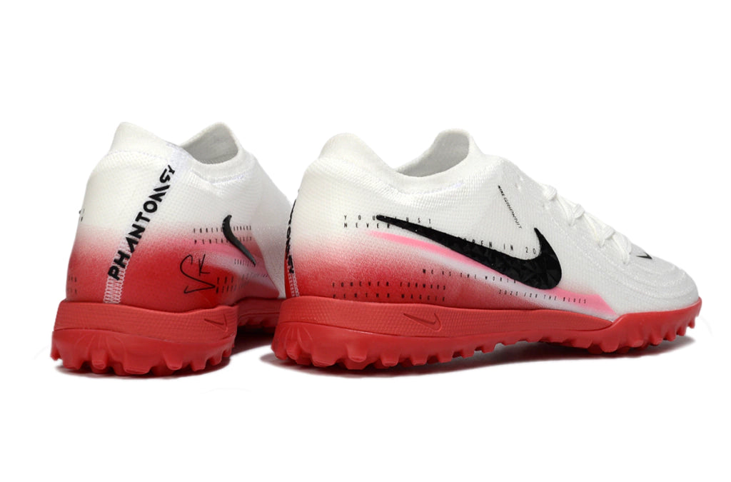 Chuteira Nike Phantom GX 2 Elite Society TF - Branco/Vermelho