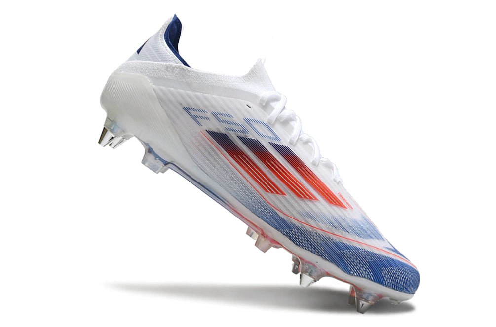 Chuteira Adidas F50 Elite SG - Branco/Azul