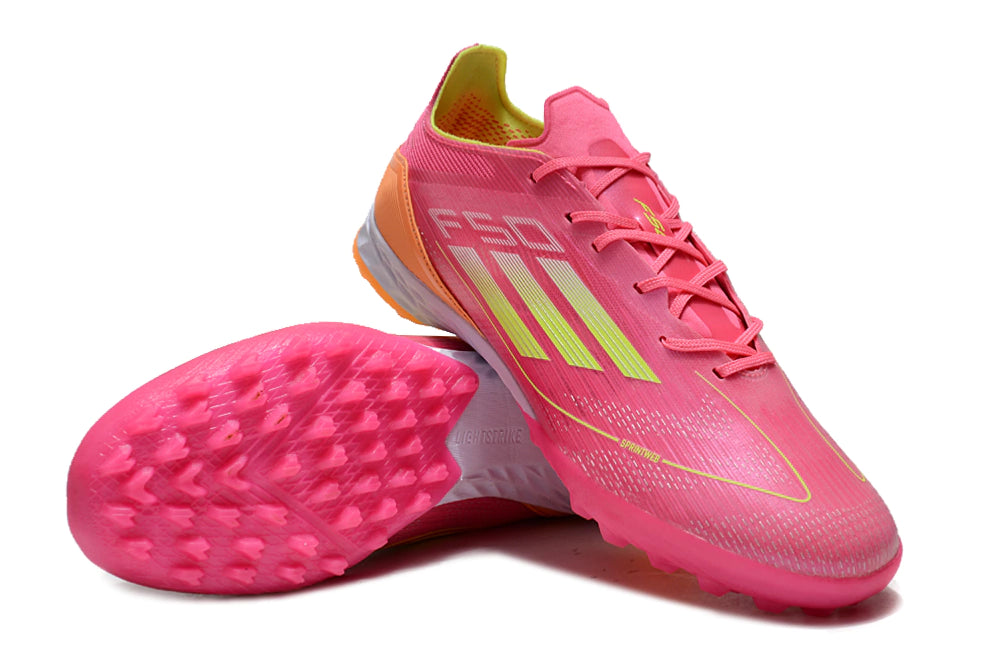 Chuteira Adidas X F50 Pro Society - Rosa/Laranja