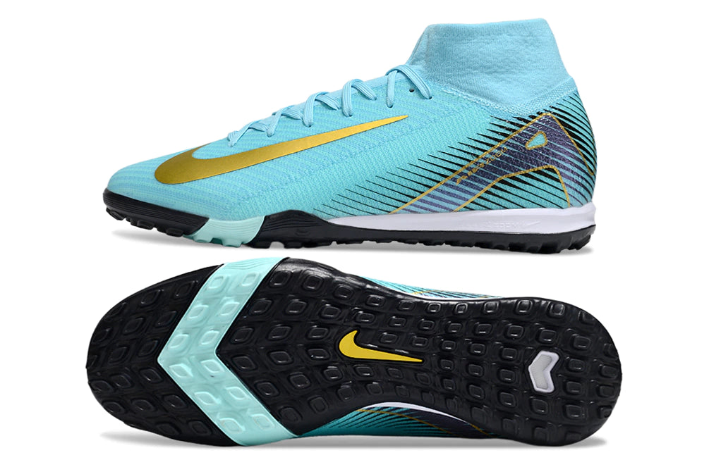 Chuteira Nike Mercurial Superfly 10 Elite Society - Azul/Dourado