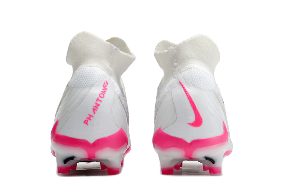 Chuteira Nike Campo Phantom GX Elite FG - Branco/Rosa