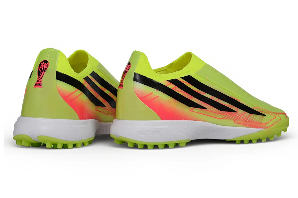 Chuteira Adidas F50 Hyperfast Laceless TF - Verde