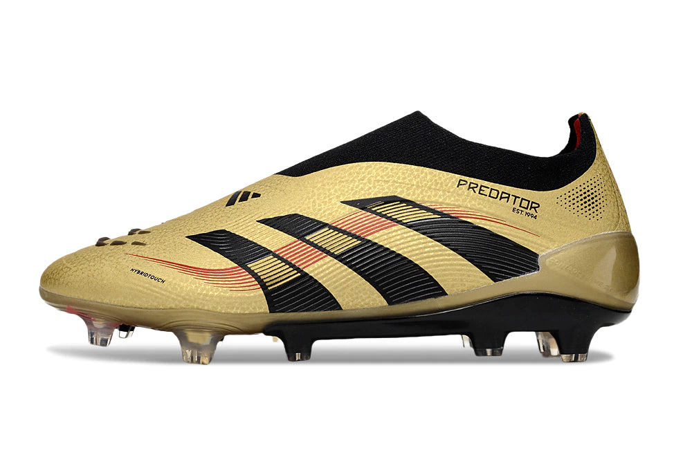 Chuteira Adidas Predator Elite 25 Laceless Campo - Dourado