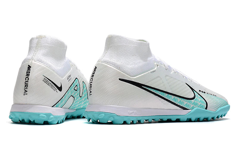Chuteira Nike Mercurial Superfly 9 Elite Society - Branco/Azul