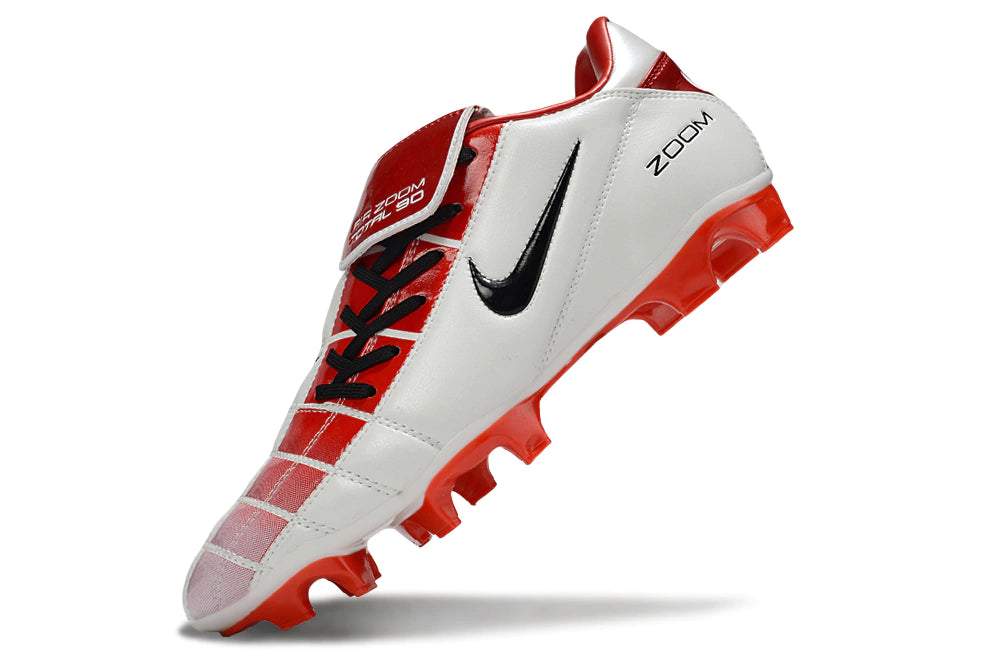 Chuteira Nike Total 90 Campo - Vermelho/Branco
