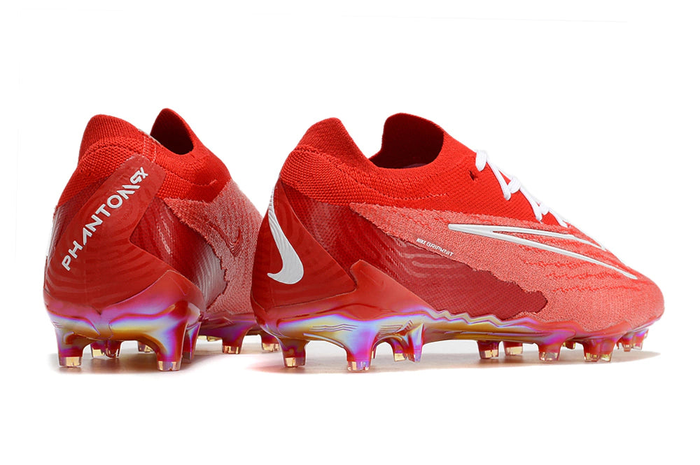 Chuteira Nike Campo Phantom GX Elite FG - Vermelho/Branco