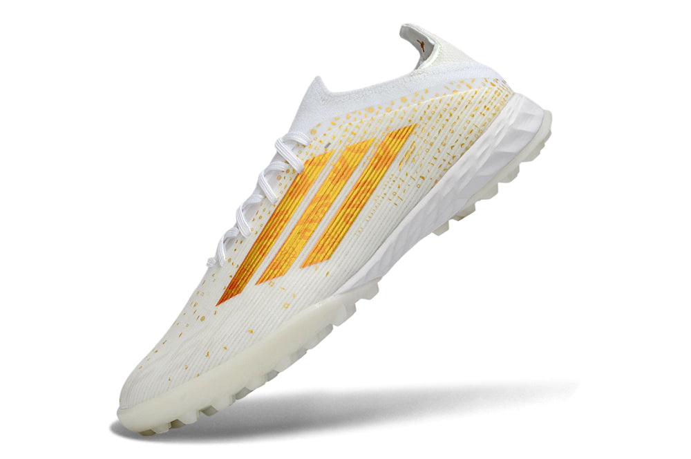 Chuteira Adidas X F50 Pro Society - Branco/Dourado