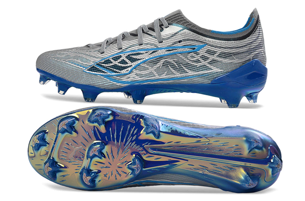 Chuteira Puma Ultra 5 Carbon FG - Cinza/Azul