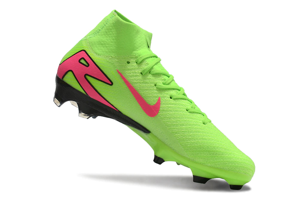 Chuteira Nike Mercurial Superfly 10 Elite Campo - Verde/Preto/Rosa