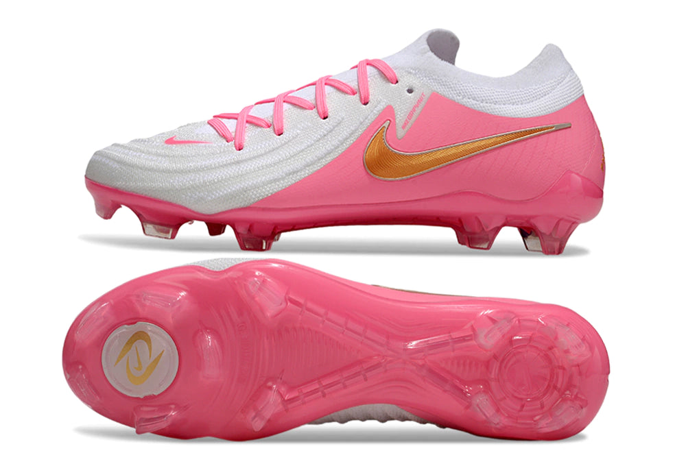 Chuteira Nike Phantom GX2 Elite Campo FG - Branco/Rosa